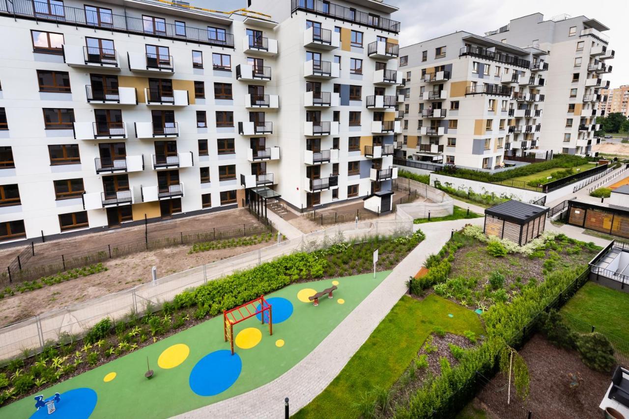 Saska Kepa Bright Apartament وارسو المظهر الخارجي الصورة